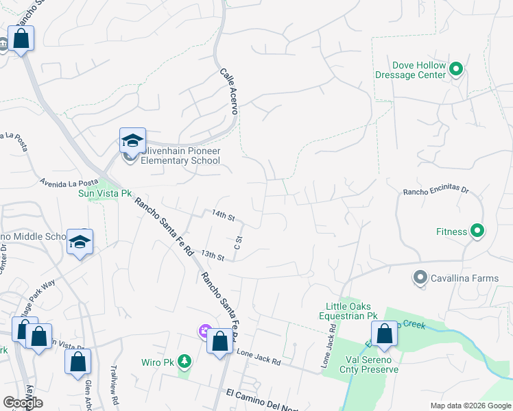 map of restaurants, bars, coffee shops, grocery stores, and more near 970 Dove Run Road in Encinitas