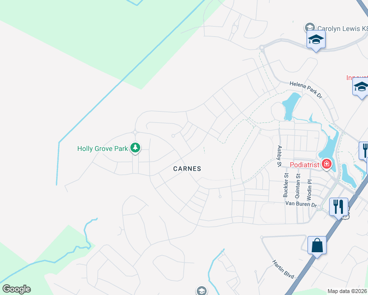 map of restaurants, bars, coffee shops, grocery stores, and more near Unnamed Road in Summerville