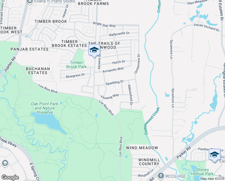 map of restaurants, bars, coffee shops, grocery stores, and more near 6403 Acme Circle in Plano