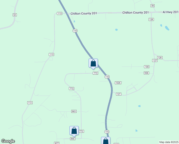map of restaurants, bars, coffee shops, grocery stores, and more near 136 County Road 772 in Montevallo