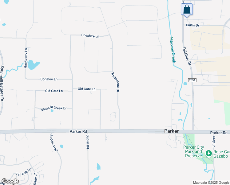 map of restaurants, bars, coffee shops, grocery stores, and more near 4313 Whitestone Drive in Allen
