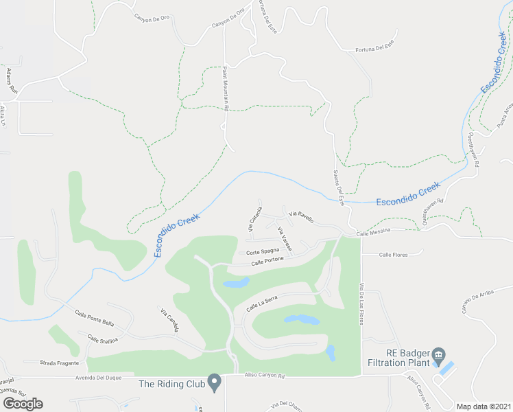 map of restaurants, bars, coffee shops, grocery stores, and more near 18656 Via Catania in Rancho Santa Fe