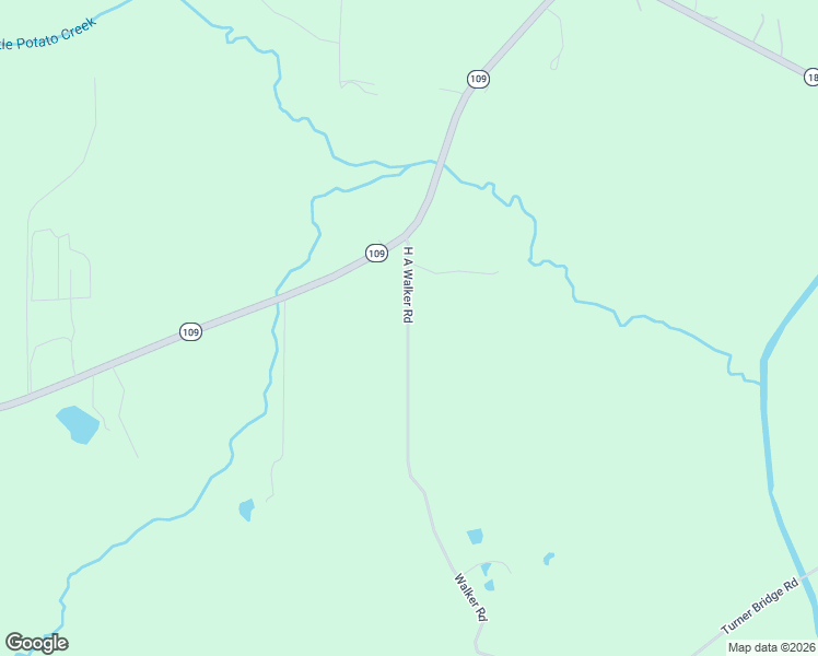 map of restaurants, bars, coffee shops, grocery stores, and more near 174 Walker Road in Meansville