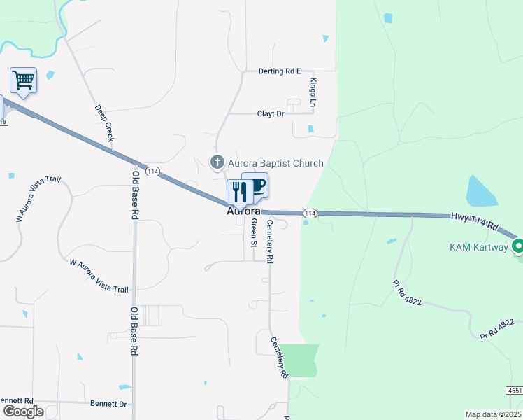 map of restaurants, bars, coffee shops, grocery stores, and more near in Aurora