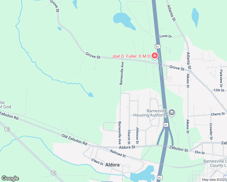 map of restaurants, bars, coffee shops, grocery stores, and more near 205 Barnesville Avenue in Barnesville