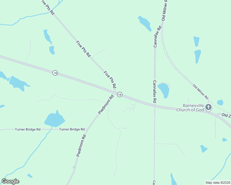 map of restaurants, bars, coffee shops, grocery stores, and more near 927 Georgia 18 in Barnesville