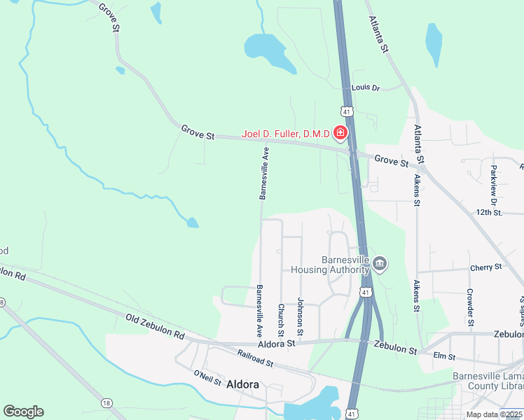 map of restaurants, bars, coffee shops, grocery stores, and more near 205 Barnesville Avenue in Barnesville