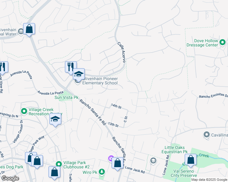 map of restaurants, bars, coffee shops, grocery stores, and more near 3451 Camino Alegre in Carlsbad