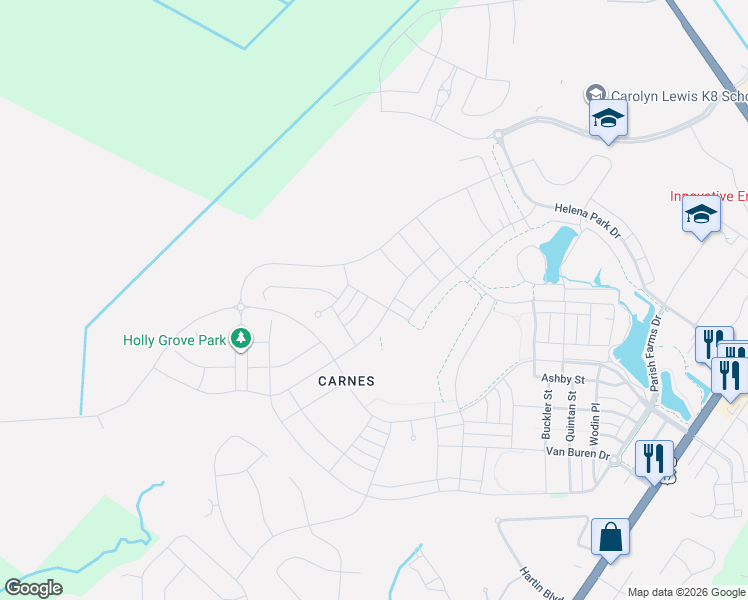map of restaurants, bars, coffee shops, grocery stores, and more near Unnamed Road in Summerville
