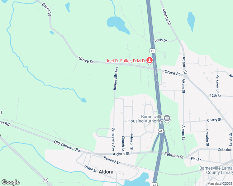 map of restaurants, bars, coffee shops, grocery stores, and more near 205 Barnesville Avenue in Barnesville