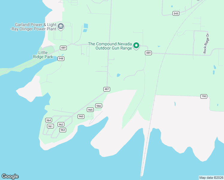 map of restaurants, bars, coffee shops, grocery stores, and more near 7093 County Road 487 in Nevada