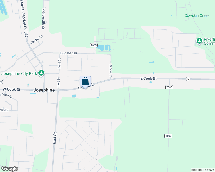 map of restaurants, bars, coffee shops, grocery stores, and more near 510 East Cook Street in Josephine