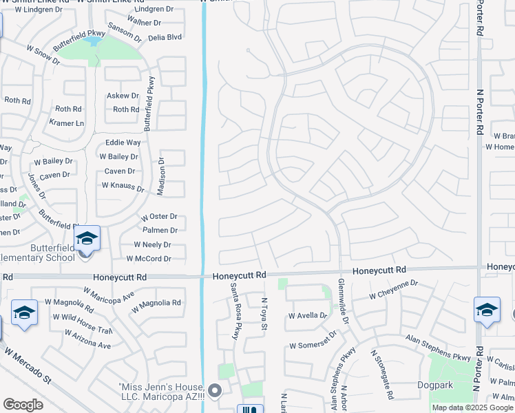 map of restaurants, bars, coffee shops, grocery stores, and more near 42774 West Darter Drive in Maricopa