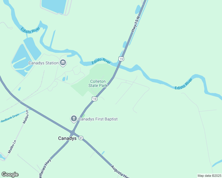 map of restaurants, bars, coffee shops, grocery stores, and more near 11844 Jefferies Highway in Walterboro