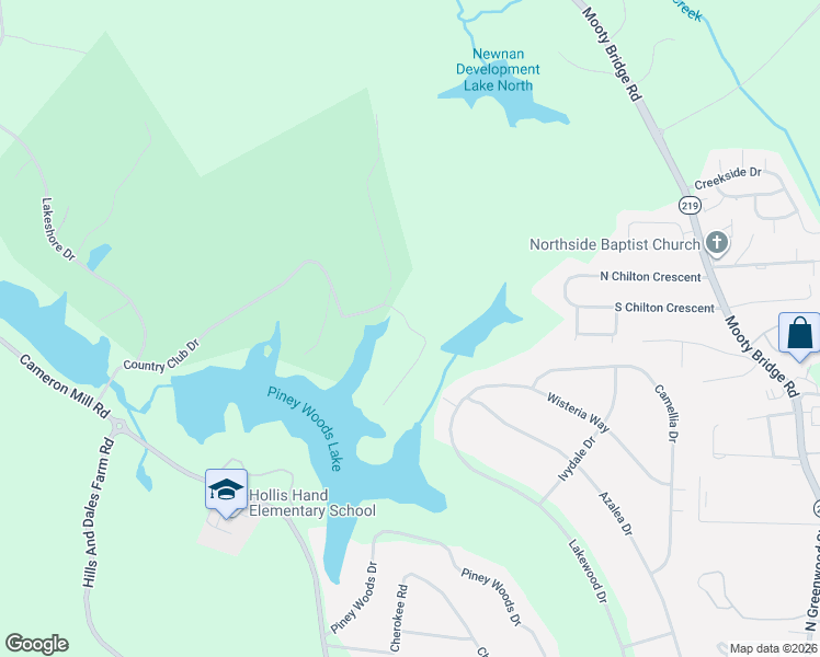 map of restaurants, bars, coffee shops, grocery stores, and more near 1018 Peninsula Drive in LaGrange