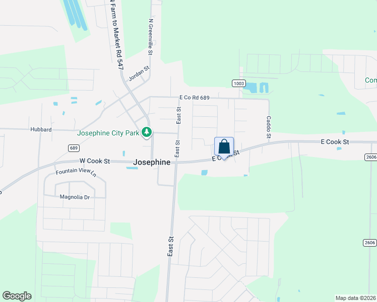 map of restaurants, bars, coffee shops, grocery stores, and more near 207 East Cook Street in Josephine