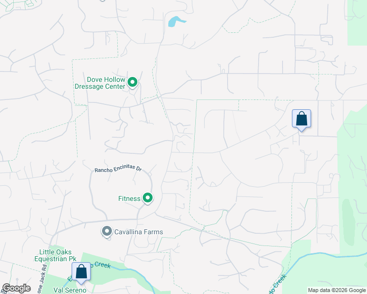 map of restaurants, bars, coffee shops, grocery stores, and more near Fortuna Ranch Road in Encinitas