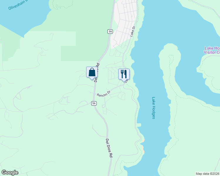 map of restaurants, bars, coffee shops, grocery stores, and more near 9738 Sunnyslope Drive in Escondido