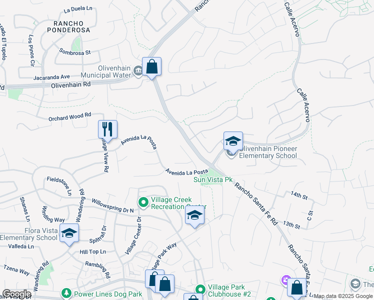 map of restaurants, bars, coffee shops, grocery stores, and more near 1165 Avenida Esteban in Encinitas