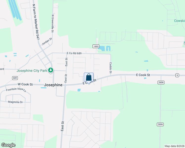 map of restaurants, bars, coffee shops, grocery stores, and more near 505 East Cook Street in Josephine