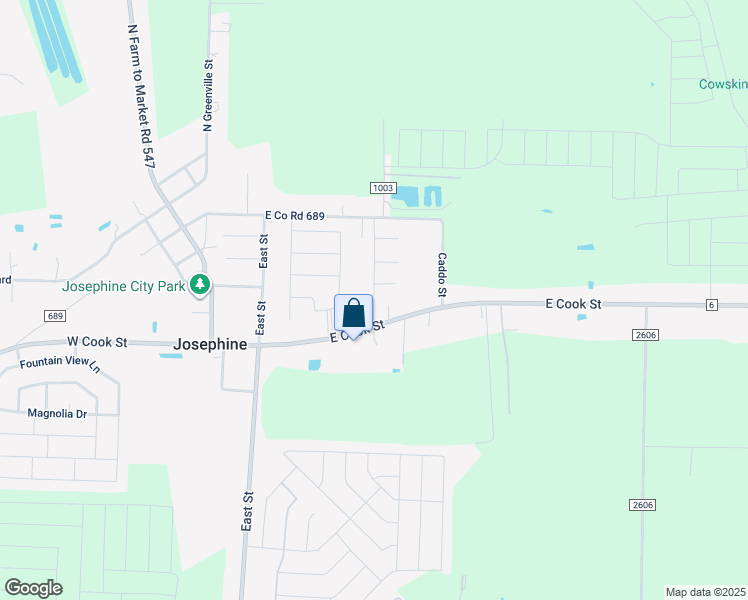 map of restaurants, bars, coffee shops, grocery stores, and more near 505 East Cook Street in Josephine
