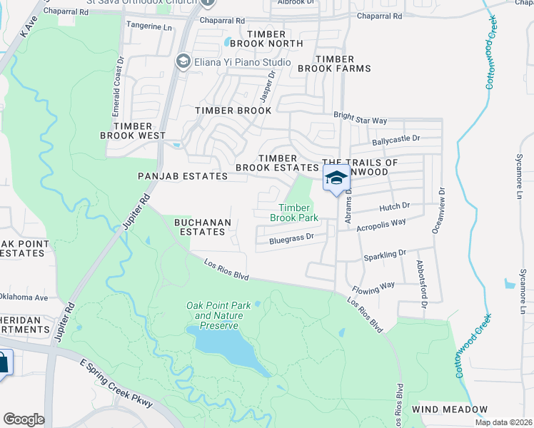 map of restaurants, bars, coffee shops, grocery stores, and more near 3304 Stone Glen Drive in Plano