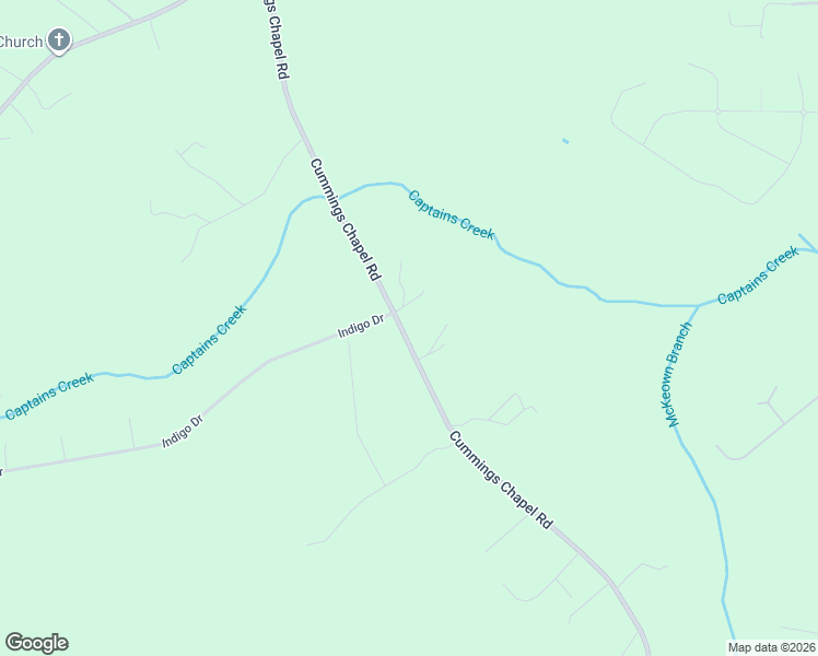 map of restaurants, bars, coffee shops, grocery stores, and more near 2542 Cummings Chapel Road in Ridgeville