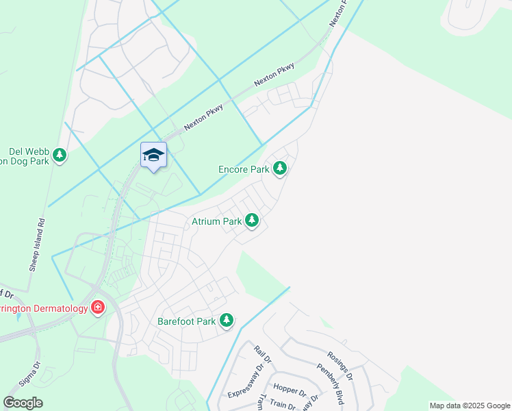 map of restaurants, bars, coffee shops, grocery stores, and more near Heartwood Lane in Berkeley County