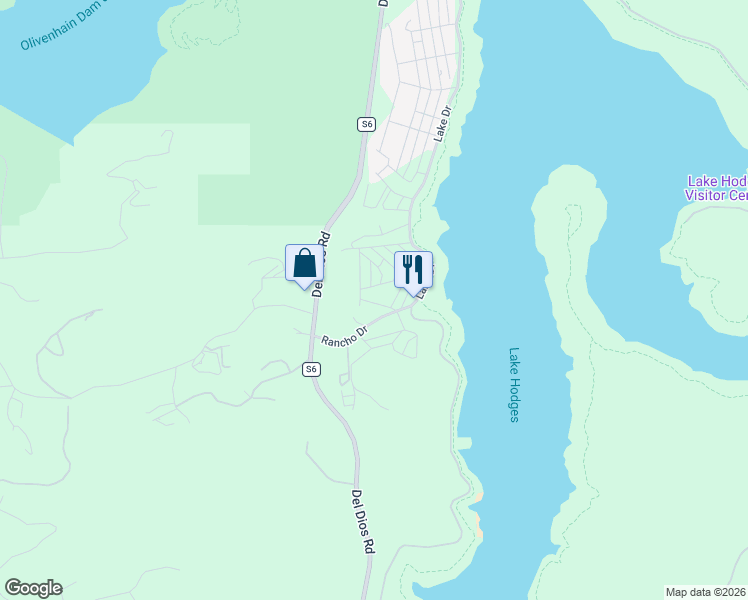 map of restaurants, bars, coffee shops, grocery stores, and more near 9738 Sunnyslope Drive in Escondido