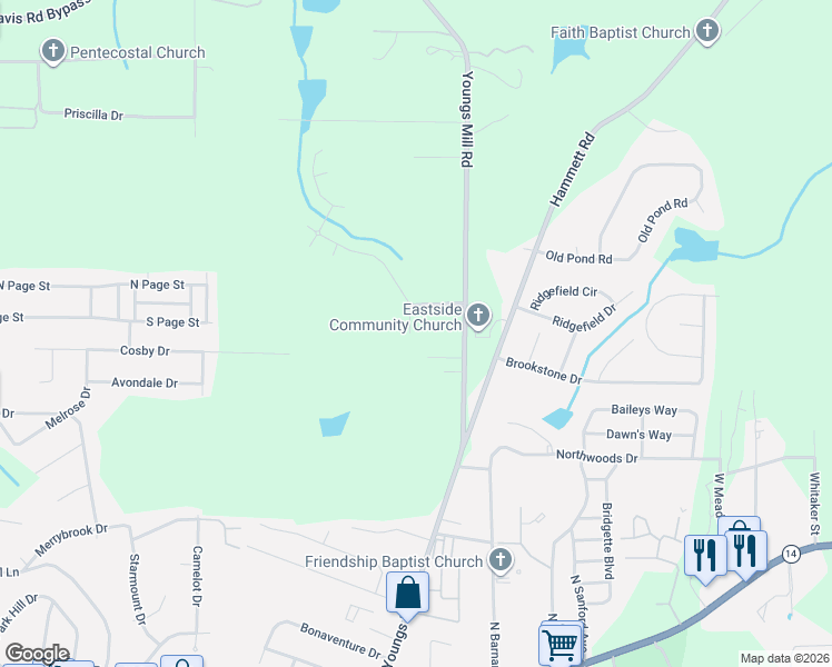 map of restaurants, bars, coffee shops, grocery stores, and more near 793 Celebration Boulevard in LaGrange