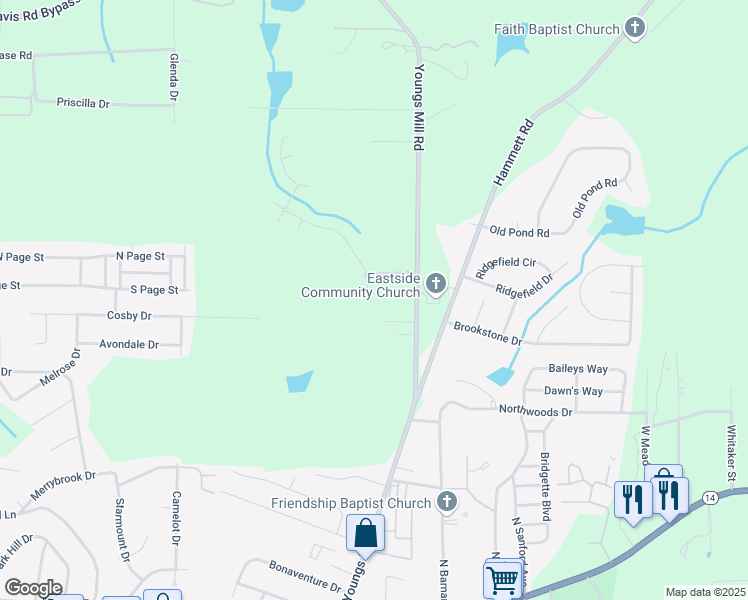 map of restaurants, bars, coffee shops, grocery stores, and more near 793 Celebration Boulevard in LaGrange