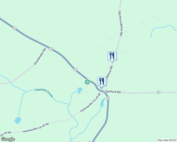 map of restaurants, bars, coffee shops, grocery stores, and more near 39 Highway 63 in Alexander City
