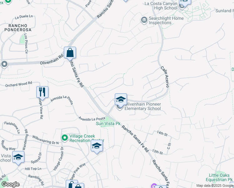 map of restaurants, bars, coffee shops, grocery stores, and more near 3246 Avenida De Sueno in Carlsbad