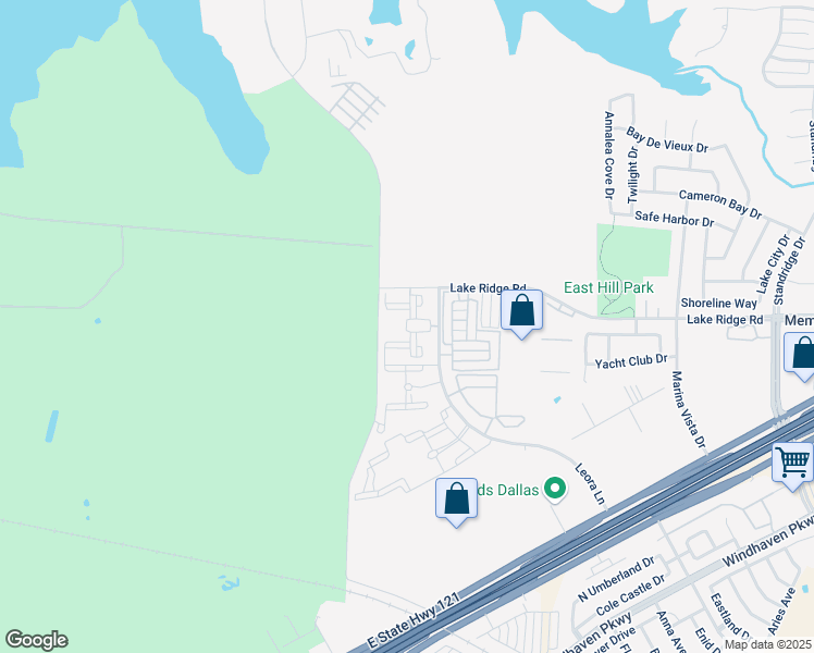 map of restaurants, bars, coffee shops, grocery stores, and more near 951 Leora Lane in Lewisville