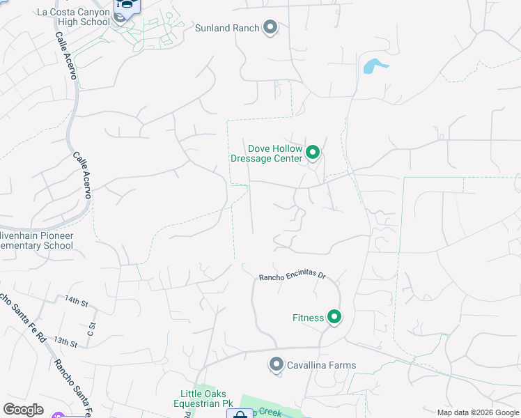 map of restaurants, bars, coffee shops, grocery stores, and more near 2 Encinitas Boulevard in Encinitas