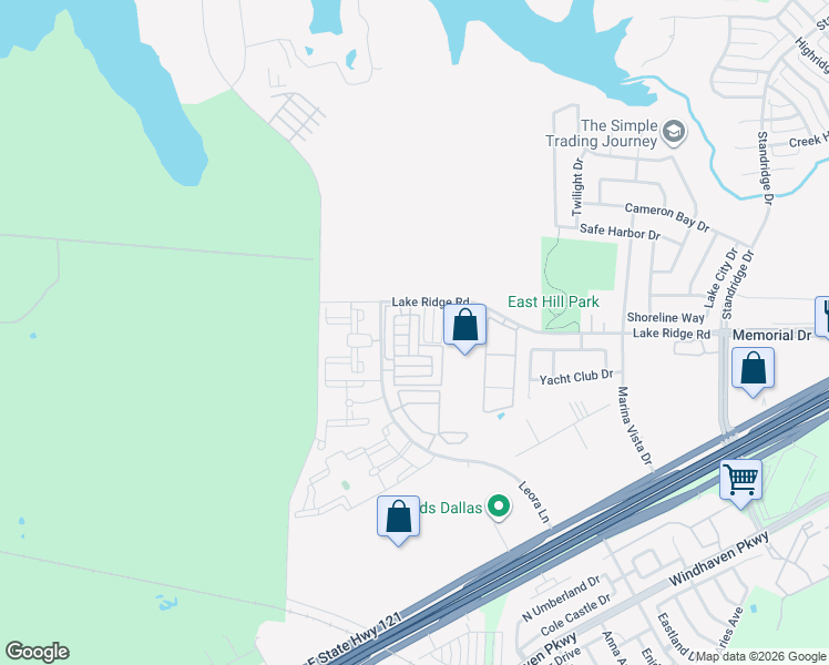 map of restaurants, bars, coffee shops, grocery stores, and more near 935 Shelby Lane in The Colony