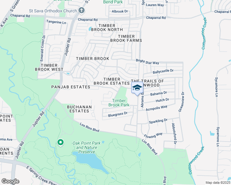 map of restaurants, bars, coffee shops, grocery stores, and more near 3329 Heatherbrook Drive in Plano