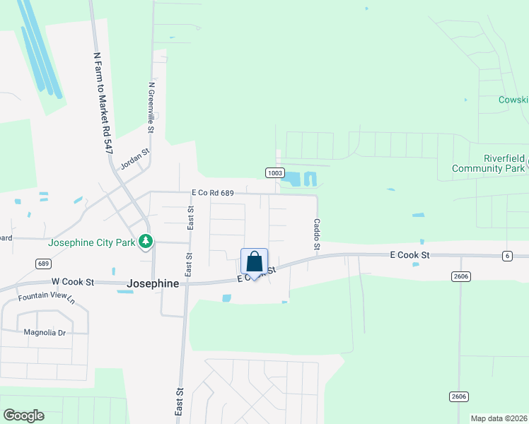 map of restaurants, bars, coffee shops, grocery stores, and more near 214 Babbit Road in Royse City