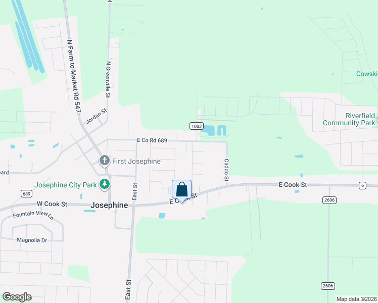 map of restaurants, bars, coffee shops, grocery stores, and more near 214 Babbit Road in Royse City