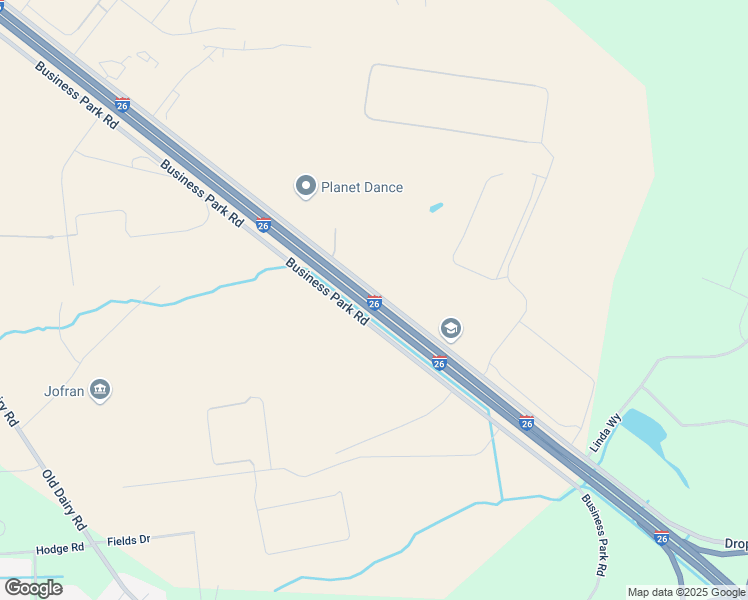map of restaurants, bars, coffee shops, grocery stores, and more near Interstate 26 in Summerville