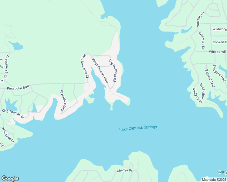 map of restaurants, bars, coffee shops, grocery stores, and more near 1504 Kings Country Boulevard in Scroggins