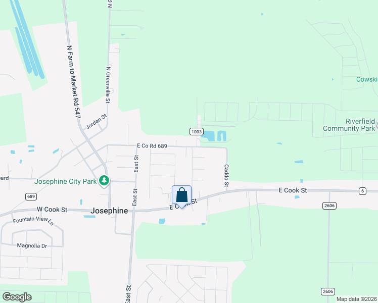 map of restaurants, bars, coffee shops, grocery stores, and more near 214 Babbit Road in Royse City