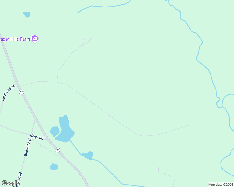map of restaurants, bars, coffee shops, grocery stores, and more near 174 Ebony Lounge Road Northeast in Milledgeville