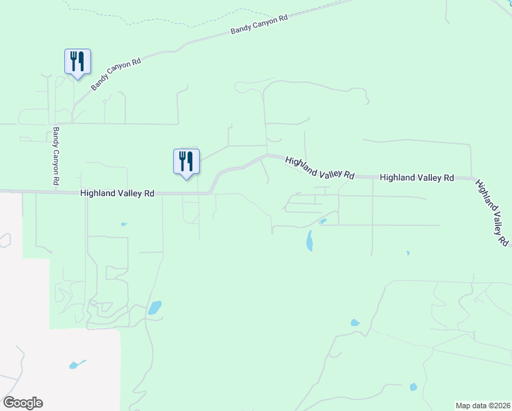map of restaurants, bars, coffee shops, grocery stores, and more near 15454 Highland Valley Road in Escondido