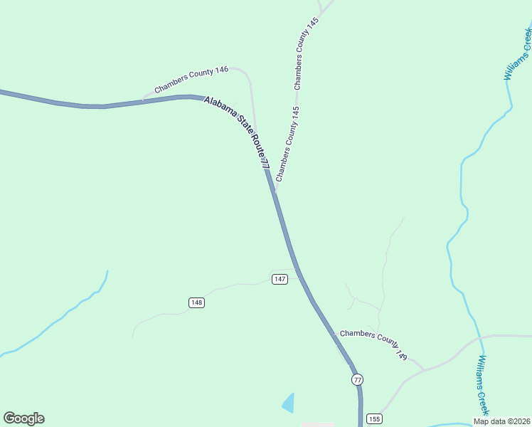 map of restaurants, bars, coffee shops, grocery stores, and more near 13185 Alabama 77 in Roanoke