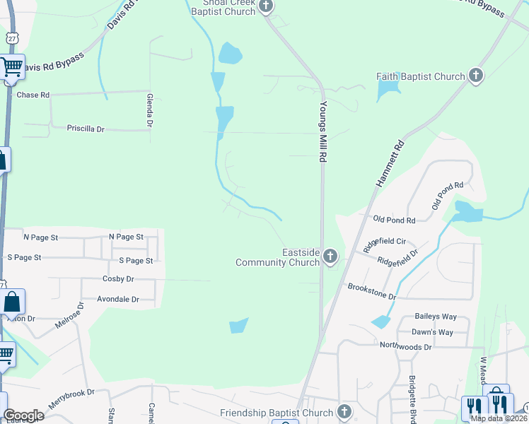 map of restaurants, bars, coffee shops, grocery stores, and more near 120 Celebration Boulevard in LaGrange