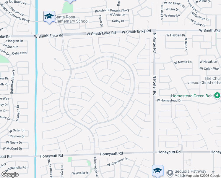 map of restaurants, bars, coffee shops, grocery stores, and more near 42075 West Celebration Lane in Maricopa