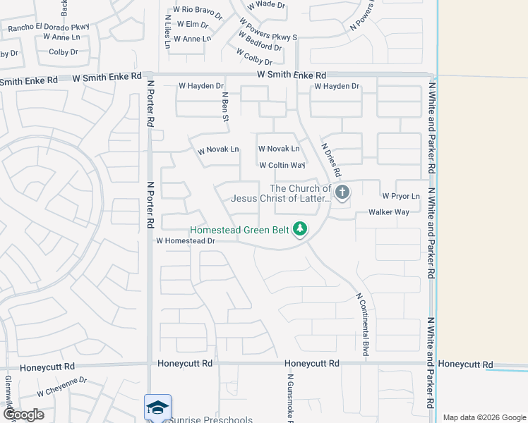 map of restaurants, bars, coffee shops, grocery stores, and more near 20477 Madeline Street in Maricopa