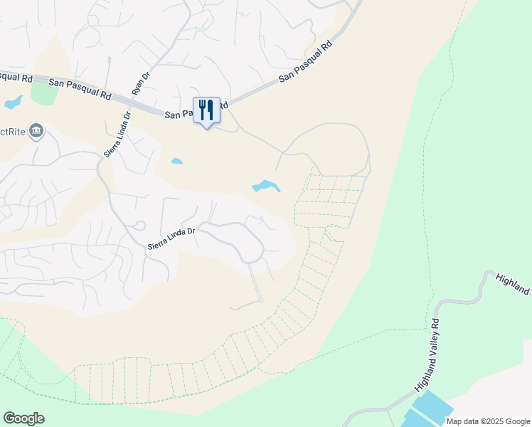 map of restaurants, bars, coffee shops, grocery stores, and more near 1434 Victoria Glen in Escondido