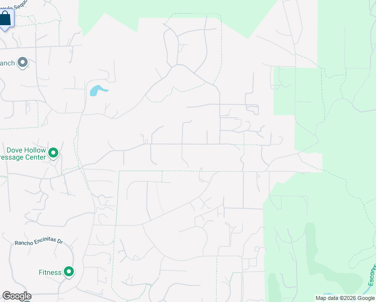map of restaurants, bars, coffee shops, grocery stores, and more near 3550 Dove Hollow Road in Encinitas